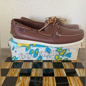 Brand New, Vintage, Sebago Docksides brown Shoes. Original box. Men’s 12 W